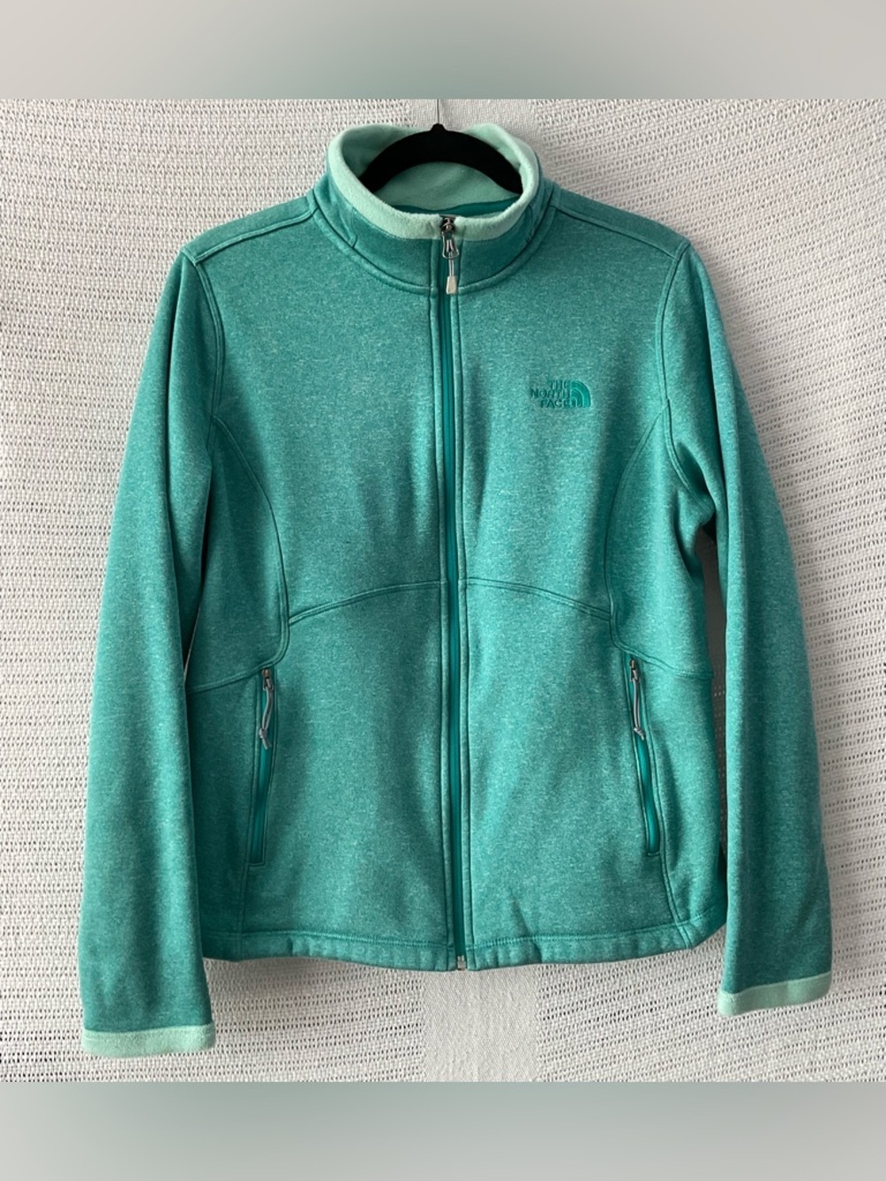 The North Face Women's Teal Green Full-Zip Fleece Jacket